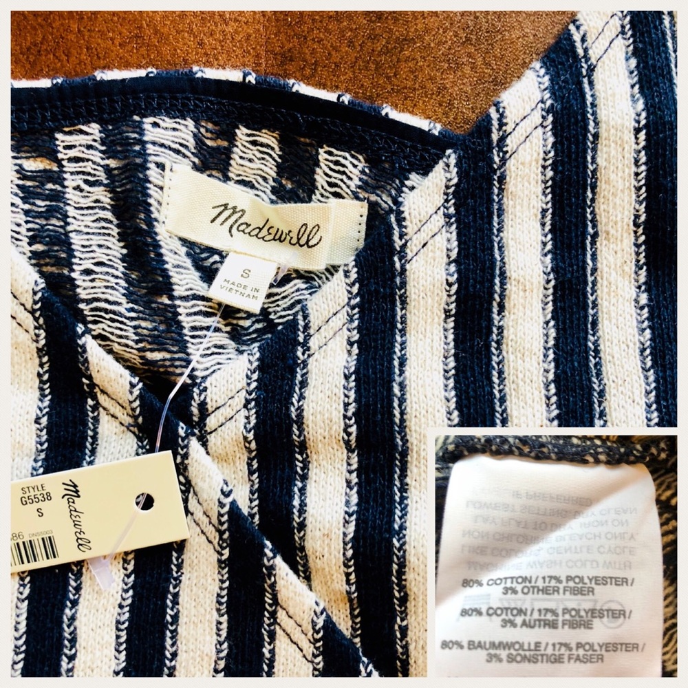 {Madewell} Striped Wrap Tank - Picture 7 of 8